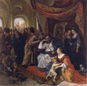 Jan Steen Moses trampling on Pharaob-s crown oil on canvas